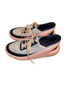 Kizik Roamer Bahama Womens Tennis Shoes Hands Free Sneakers Size 7.5 Pink/Blue